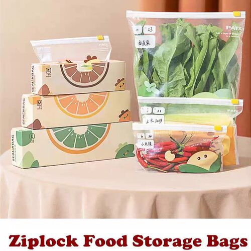 Ziplock Food Storage Bags Resealable Plastic Bags Snack55pcs