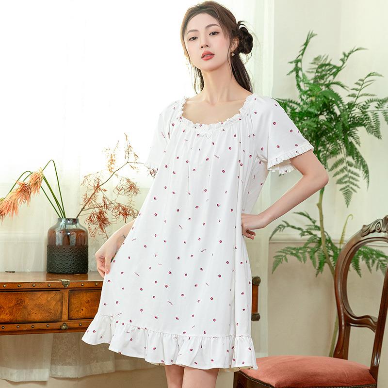 short cute clothes women cotton style strawberry home for