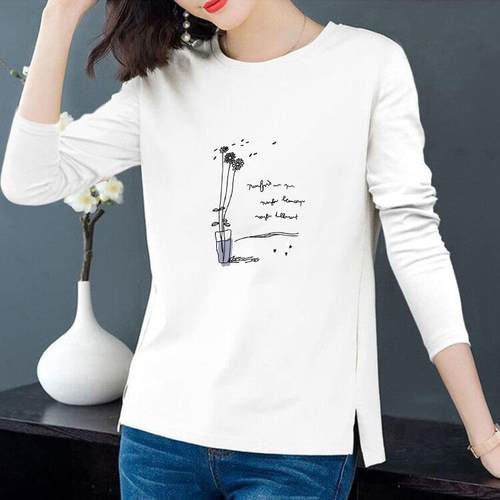 shirt bottoming pullover top all-match bottoming loose neck