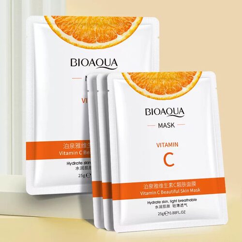 10pcs Vitamin C Face Mask Moisturizing whitening Sheet Mask