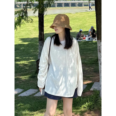 长袖t恤防晒罩衫女夏季薄款上衣