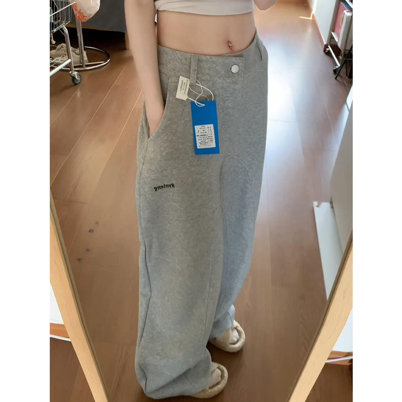 弯刀休闲裤子女春季薄款运动裤