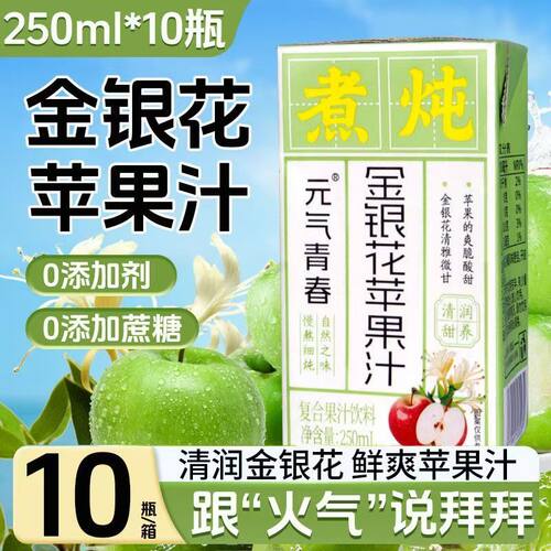 金银花苹果汁饮料健康饮品