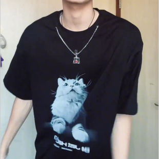 男装 少年感CULT重磅短袖 潮牌大码 印花夏季 情侣上衣 t恤男2026新款