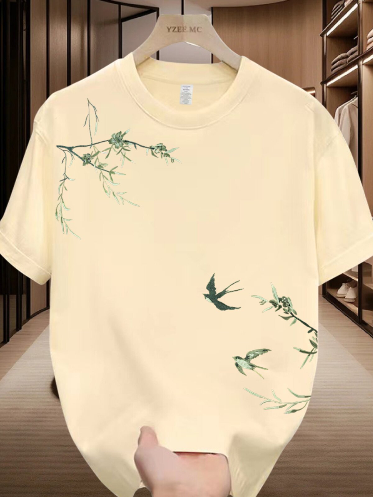 ORDER TAIL GOODS OVERSEAS LABEL CUTTING COUNTERS WITHDRAW SUMMER TIDE BRAND COTTON SHORT-SLEEVED DESIGN DRAFT MENS AND WOMENS CASUAL T-SHIRTS