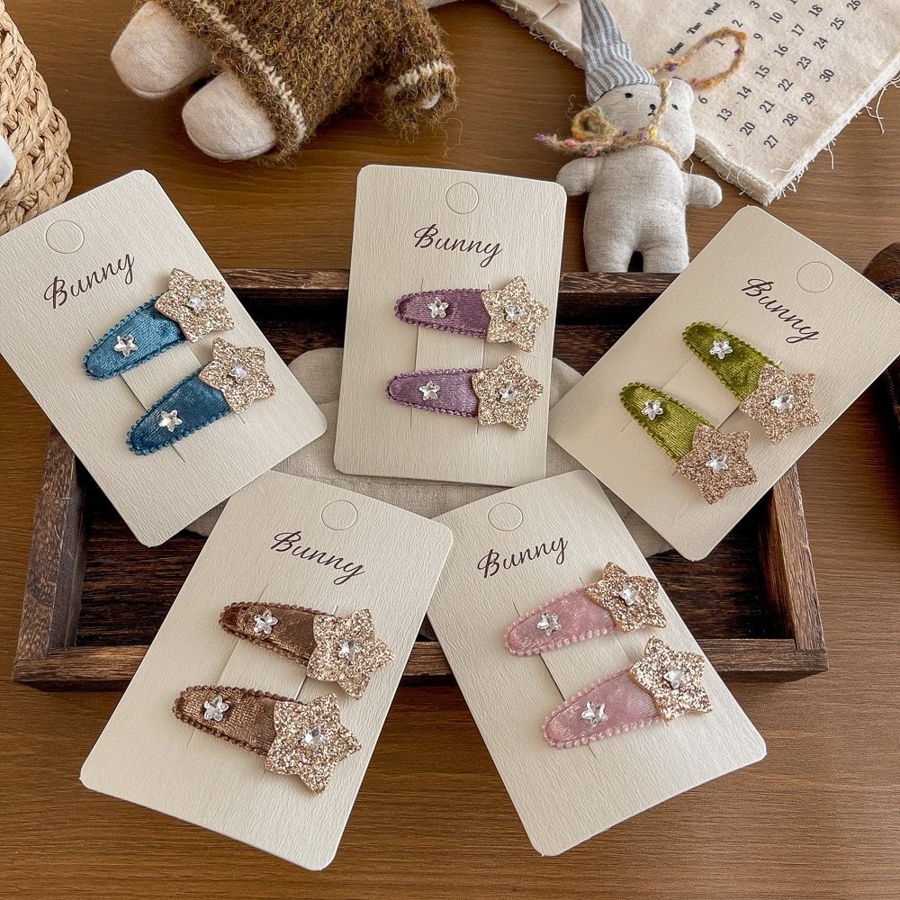 韩系亮片丝绒星星发夹儿童bb夹刘海碎发夹甜美水钻发卡女童发饰品,童装/婴儿装/亲子装,发饰,淘宝优惠券,粉丝福利购,淘宝优惠卷