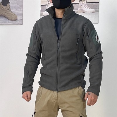 秋冬男户外战术抓绒衣加厚保暖