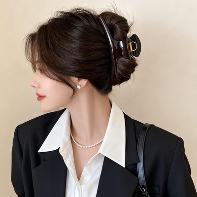 超大号弧形鲨鱼夹女高级感发量多