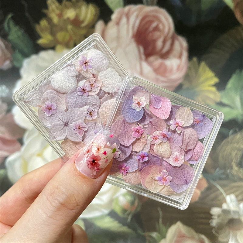 INS日系美甲干花饰品迷你小碎花