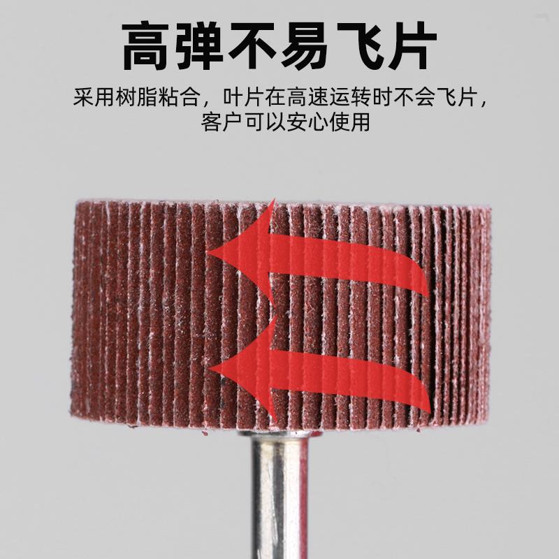 pdka活柄百叶轮磨头6mm砂