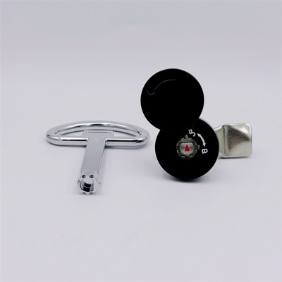 生久柜锁门锁MS758-5-Z高耐盐雾黑色MS758Z2CE04001梅花型户外锁