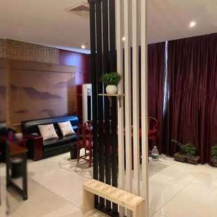 新品木纹铝方管立柱方通隔断木条免打孔I屏风玄关客厅办公室阳台