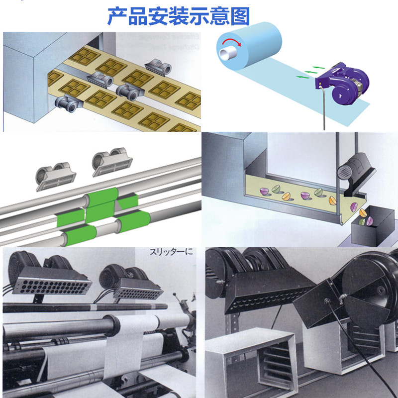 塑胶喷涂离子风机工业除静电台式去静电器除尘大风量离子风鼓