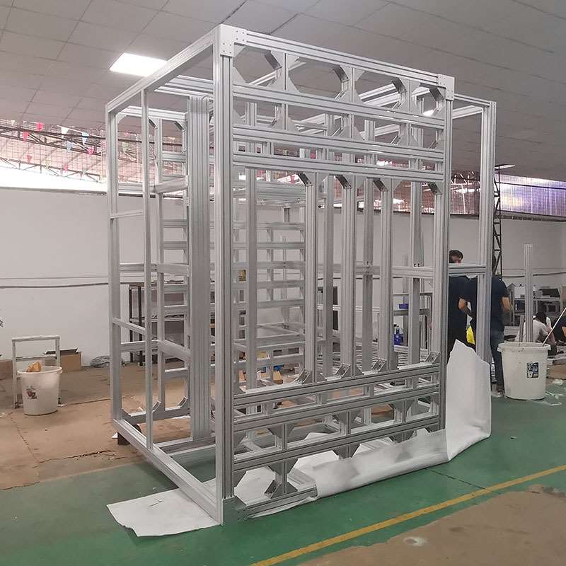 厂销铝型材框架铝合金型材铝型材铝材机架柜机架门框围栏工作台品