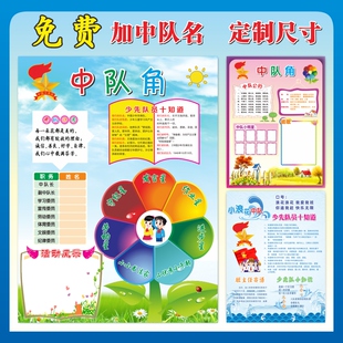 中队角布置墙贴小学生少年先锋队队徽班级文化墙教室装饰初中定制