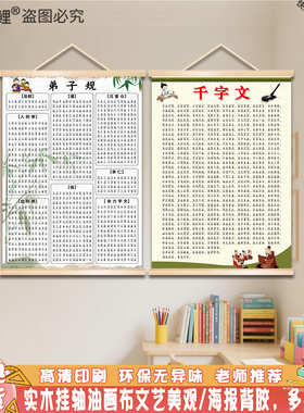 三字经千字文百家姓墙贴