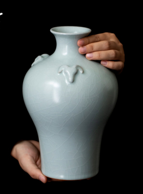 三羊开泰收藏花器花瓶玄关柜摆件藏三羊开泰直径15.2cm高度23.2cm