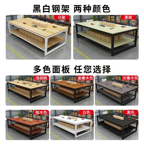工作台双层快递打包台包装桌流水线操作台车间工厂装配检验实验台