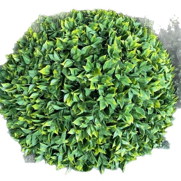 户外绿植井盖遮挡装饰品绿植球仿真绿植三角梅叶草球装饰米兰草球