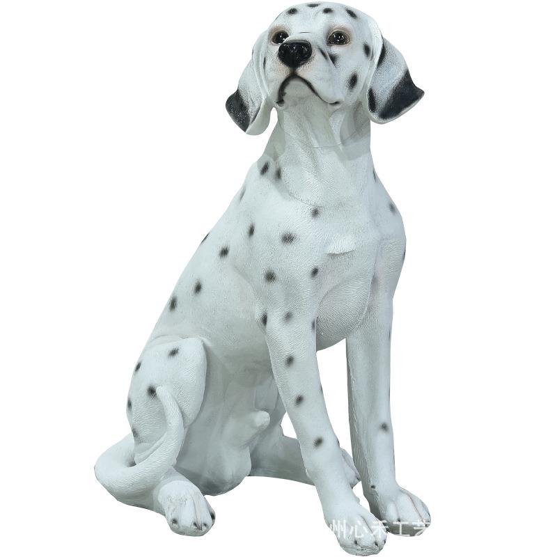 狼狗旺财狗牧羊犬斗牛犬仿真动物摆件客厅别墅店铺酒吧酒店装饰品