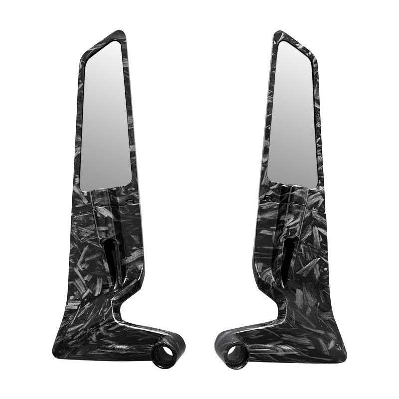非摩托车电动自行车后视镜/可调旋转侧风翼后视镜适用于川崎/雅马