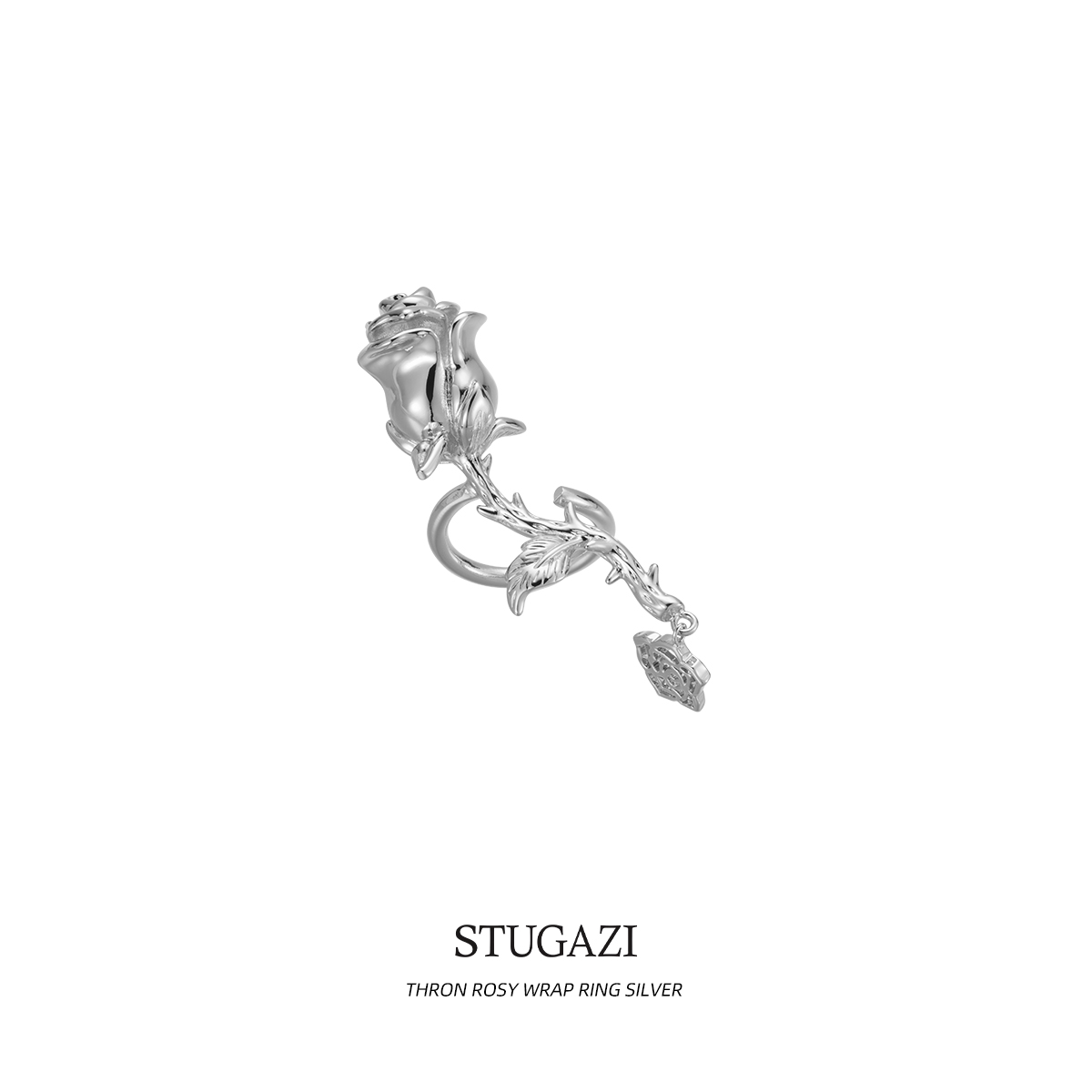 stugazi荆棘玫瑰戒指男女通用