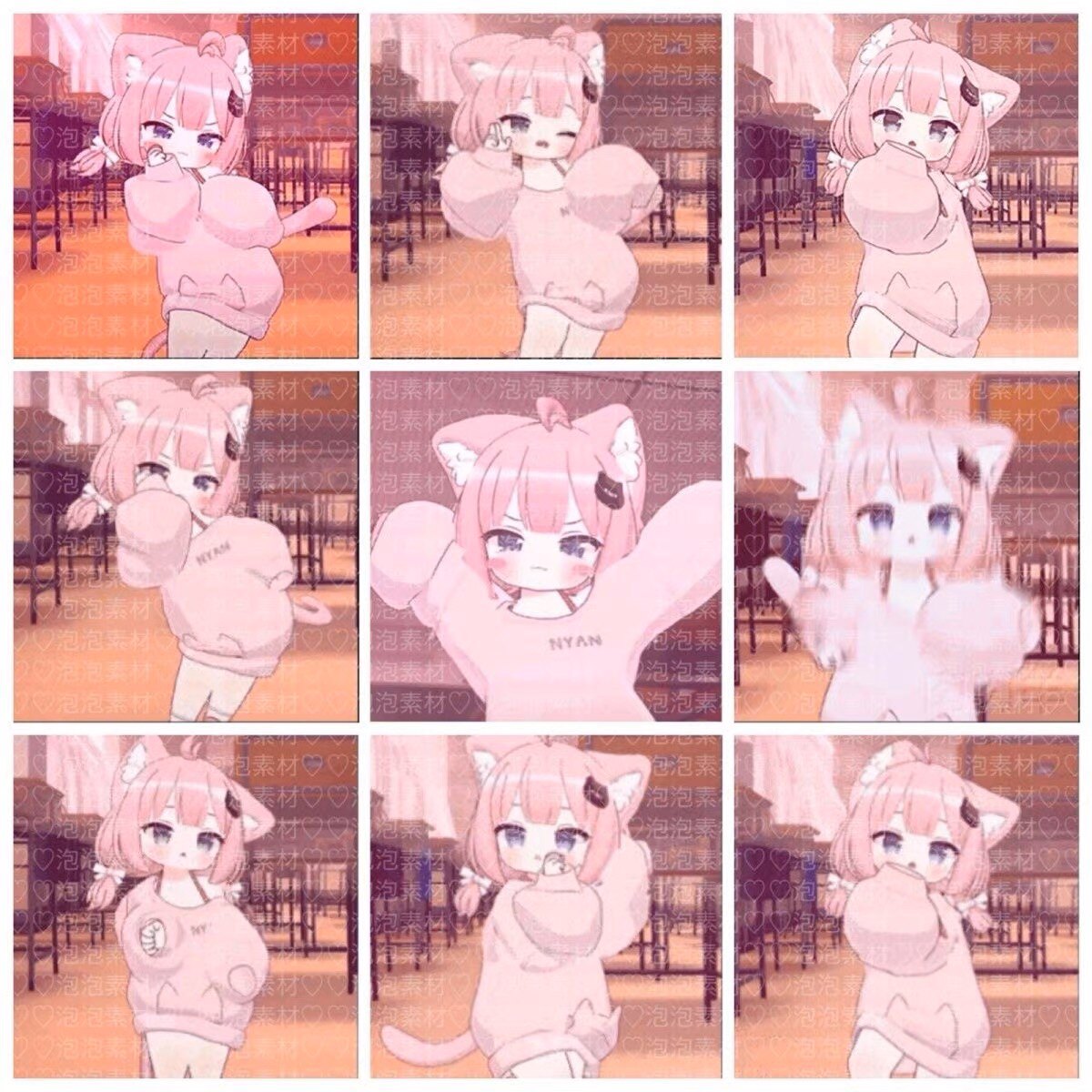 160张抖音爆火跳舞 动漫 无署名gif动图 新品 不教使用