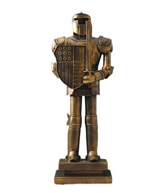 铠甲人勇士士兵工业风复古摆件金属酒吧西餐厅台球厅装饰摆设个性