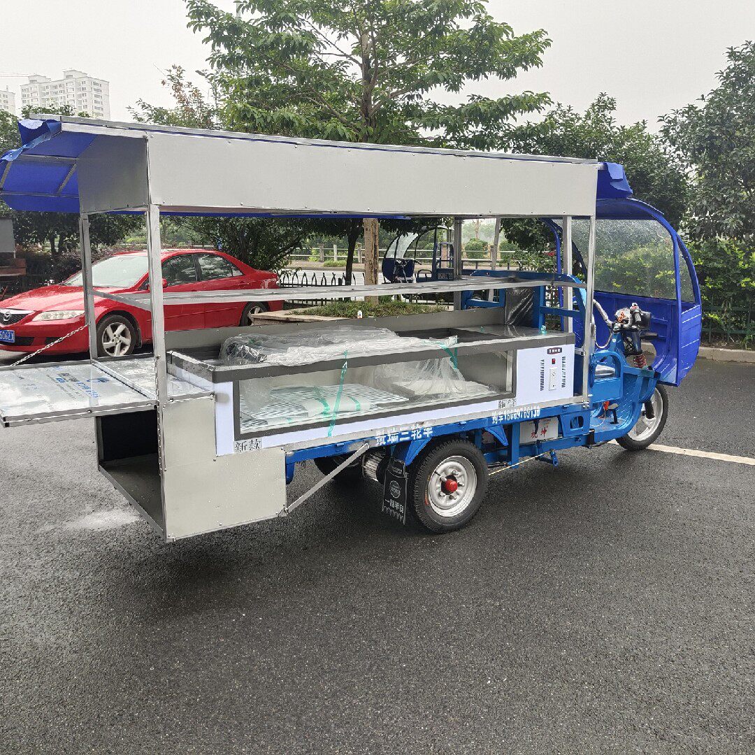 小吃车小吃三轮车流动摆摊车早餐车夜宵车三轮车改装三轮车架子