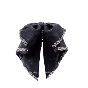 星空蝴蝶结马尾夹 ~2026新款气质高马尾固定发夹高级感钻钻抓夹子