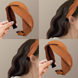 烤奶焦糖色~ 复古麻花编织发箍秋冬氛围感显发量简约百搭旅行头箍