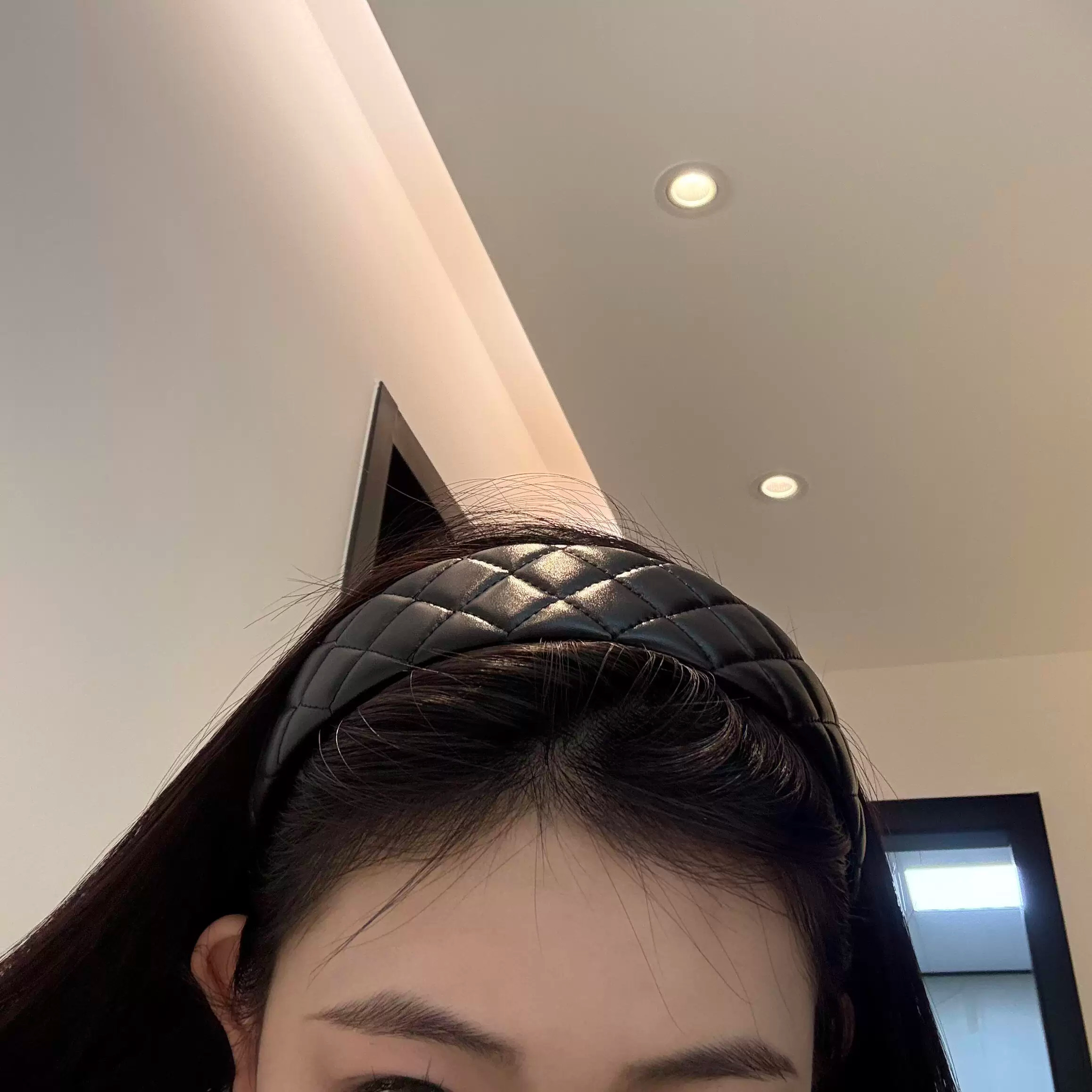 别再乱买黑发箍~菱格是扁头天菜