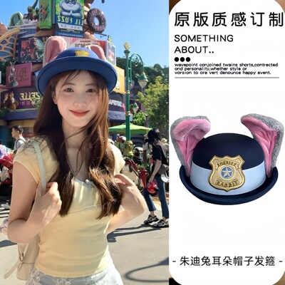 适用于迪斯尼朱迪兔子帽子