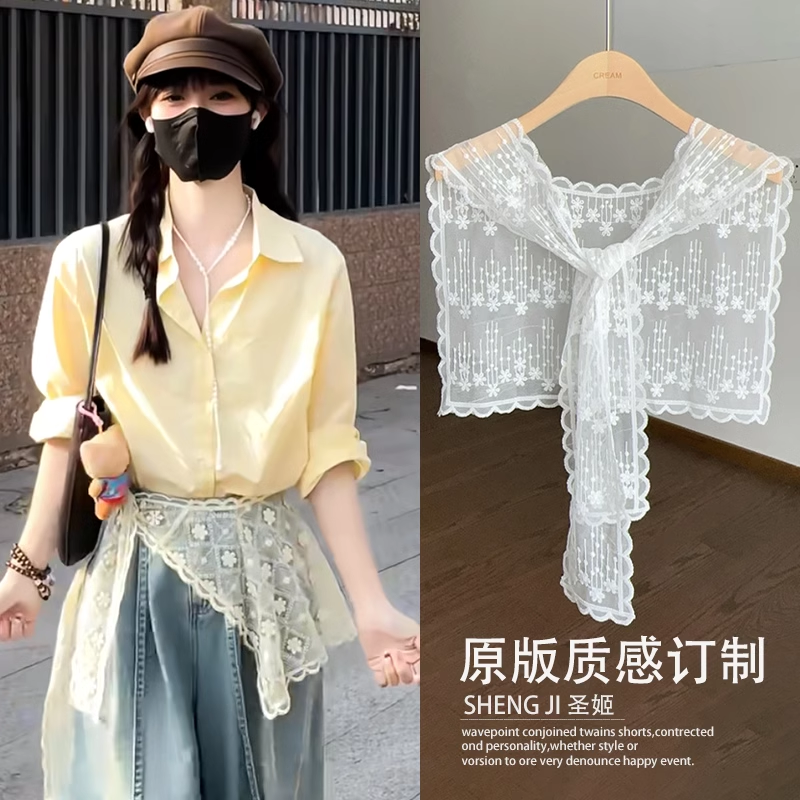叠穿真的太美了叭！蕾丝花朵屁帘