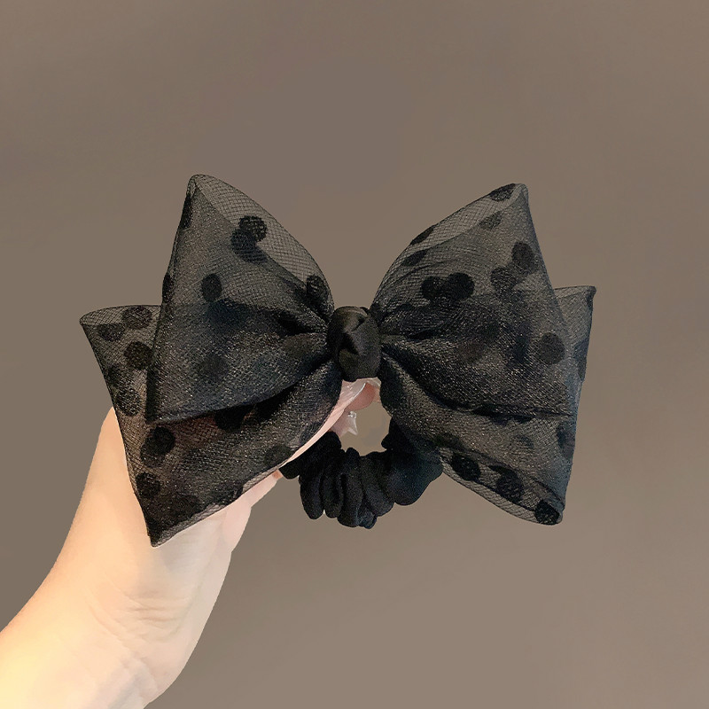 簡約日韓波點蝴蝶經典優雅發飾