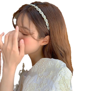 仙气发箍压发圈简约麻花细款洋气头箍网红2023年新款发卡发箍新款