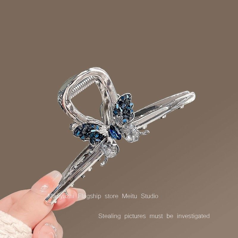 蝴蝶發飾發量多發夾高級感后腦勺