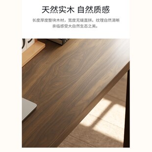 实木书桌家用电脑桌小户型学生写字桌子卧室简易长条办公桌工作台
