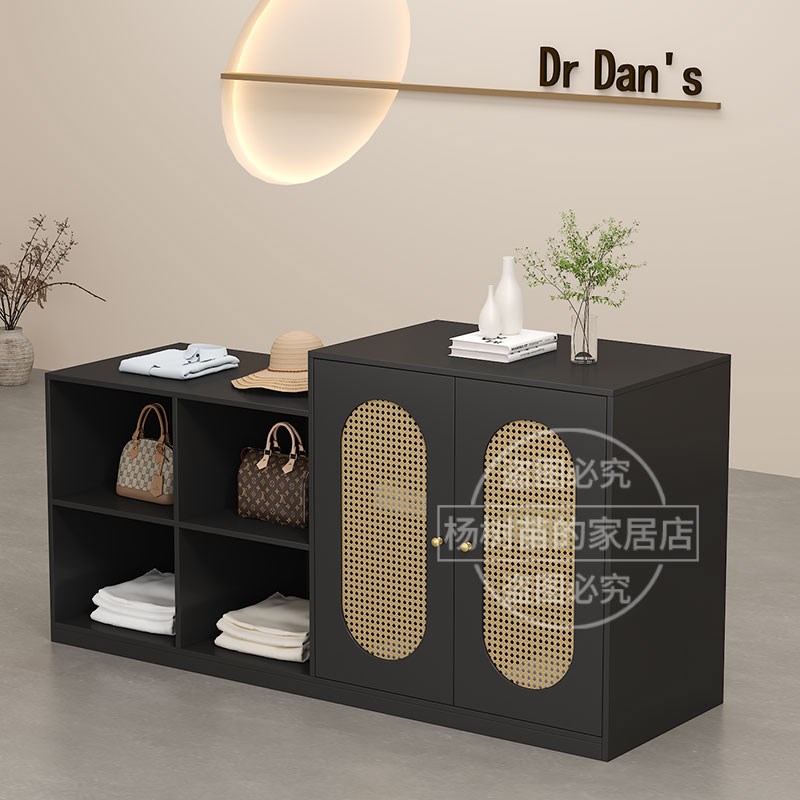 服装店中岛展示台女装店流水台装饰柜台摆件饰品陈列储物柜吧台桌