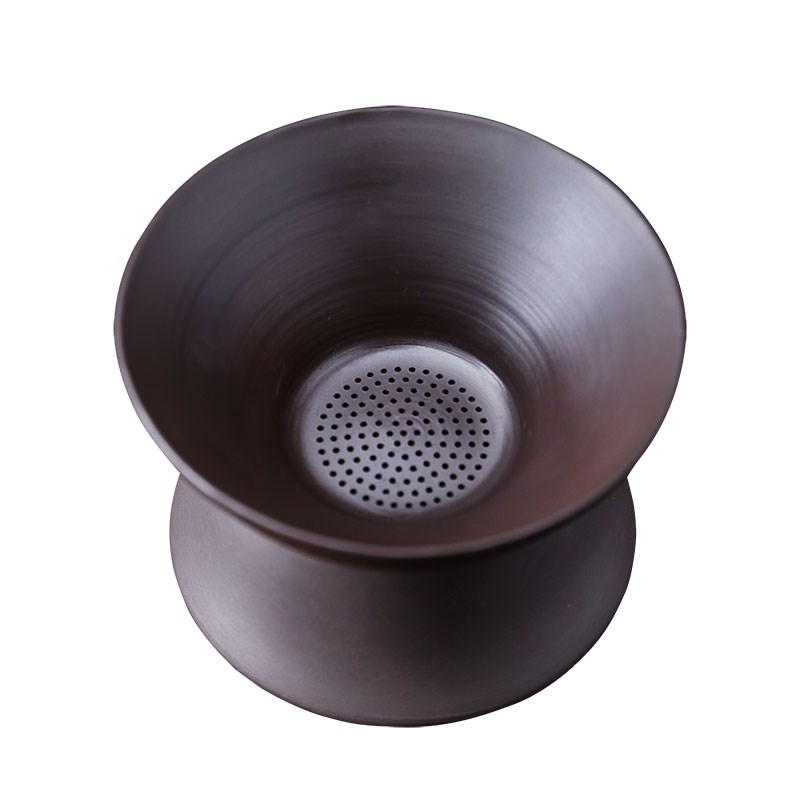 紫陶一体滤器功夫茶具创意茶滤茶叶配件陶瓷过滤网茶漏过滤器茶器
