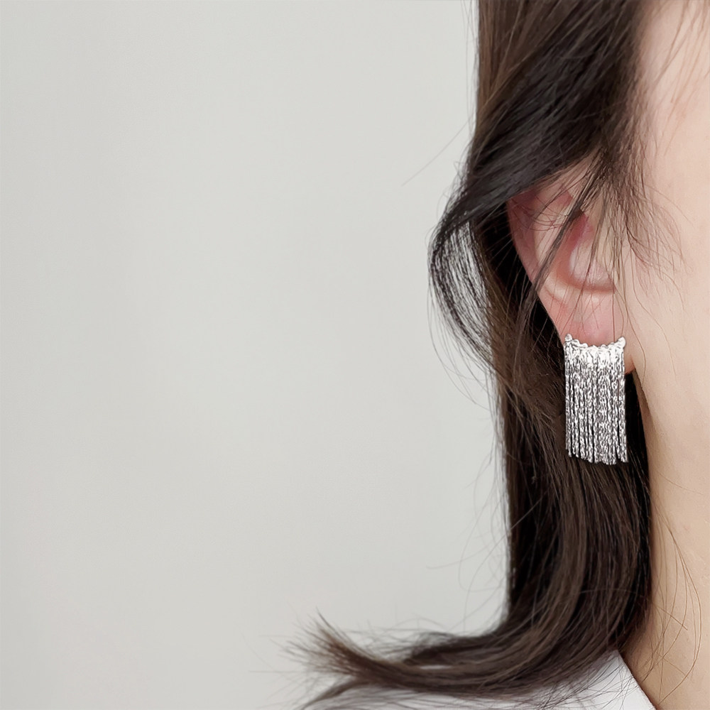 冷淡风超仙流苏耳环设计感无耳洞女蚊香盘时尚耳夹显气质小众耳饰,饰品/流行首饰/时尚饰品新,耳夹,淘宝优惠券,粉丝福利购,淘宝优惠卷