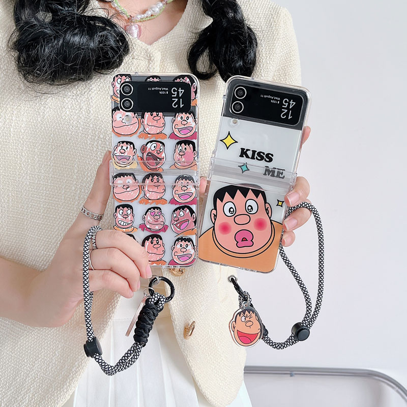 适用三星zflip345硬壳搞怪胖虎