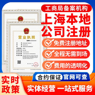 上海注册公司浦东临港崇明营业执照办理工商变更减资注销记账报税