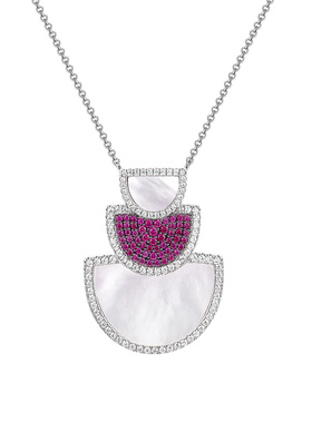 APM Monaco 半月可调节天然母贝项链气质送女友轻奢生日礼物