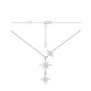 银毛衣锁骨链生日礼物送女友 Baby六芒星项链女时尚 APM Monaco