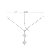 Baby六芒星项链女时尚 APM Monaco 银毛衣锁骨链生日礼物送女友