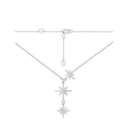 APM Monaco Baby六芒星项链女时尚银毛衣锁骨链生日礼物送女友