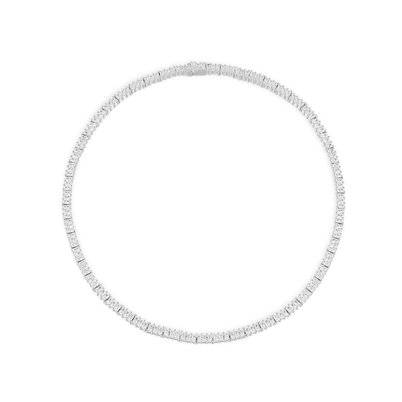 APM MONACO 银白色简约项圈项链女设计感小众别致AC5995OX