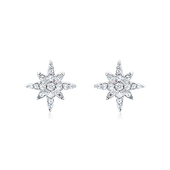 情人节礼物 APM Monaco迷你六芒星耳钉女款 酷炫时尚 银饰送女友