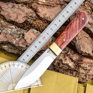 蒙族手把肉小刀锻造刀蒙古吃肉刀牛排刀藏族手扒肉刀水果刀送刀套